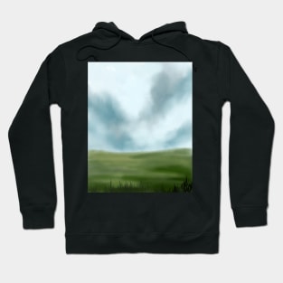 Simpe Abstract Landscape Illustration Hoodie